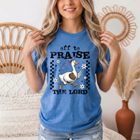 Off To Praise The Lord Christian Graphic Tee