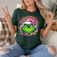 Feelin' Grinchy Christmas Premium Graphic Tee
