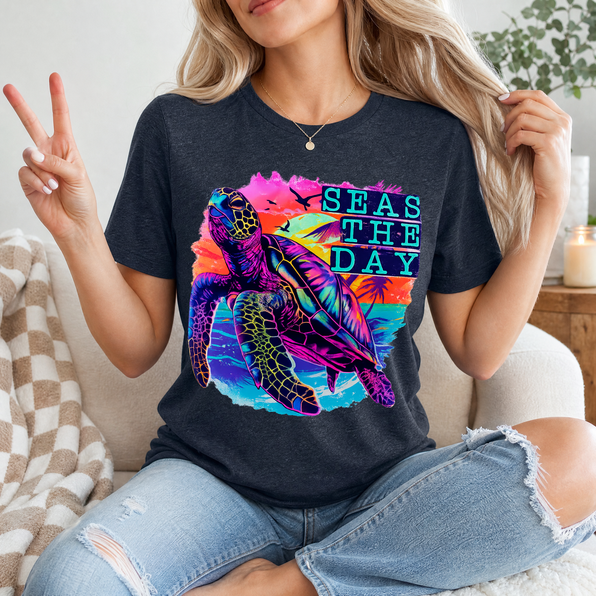 Seas The Day Premium Graphic Tee