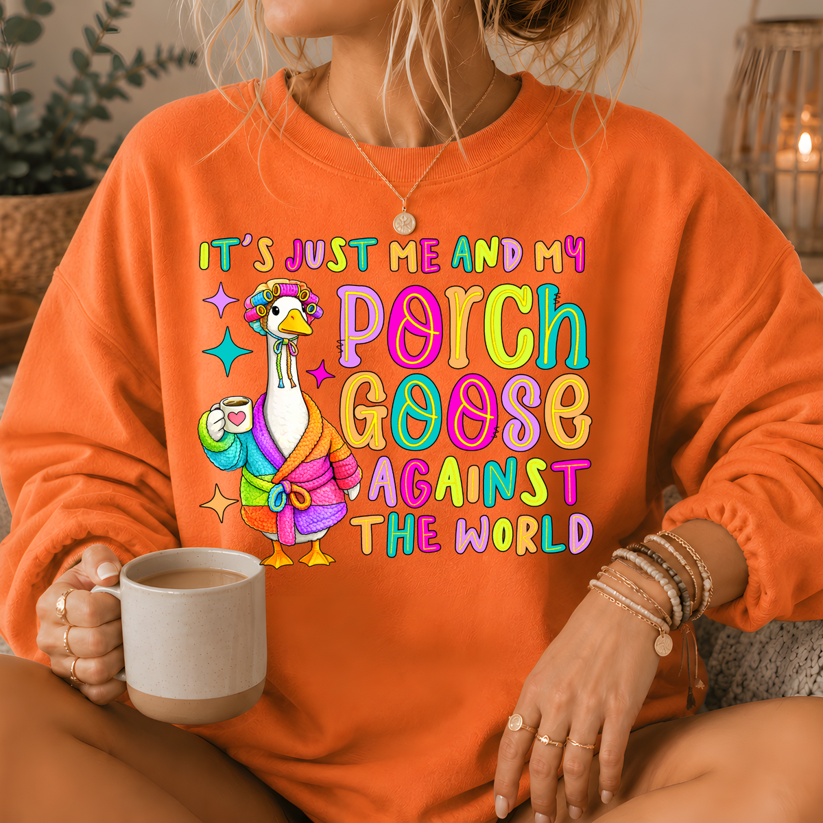 Porch Goose Against the World Crewneck Sweatshirt