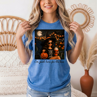 I'm Just Here for the Boos Halloween Graphic Tee