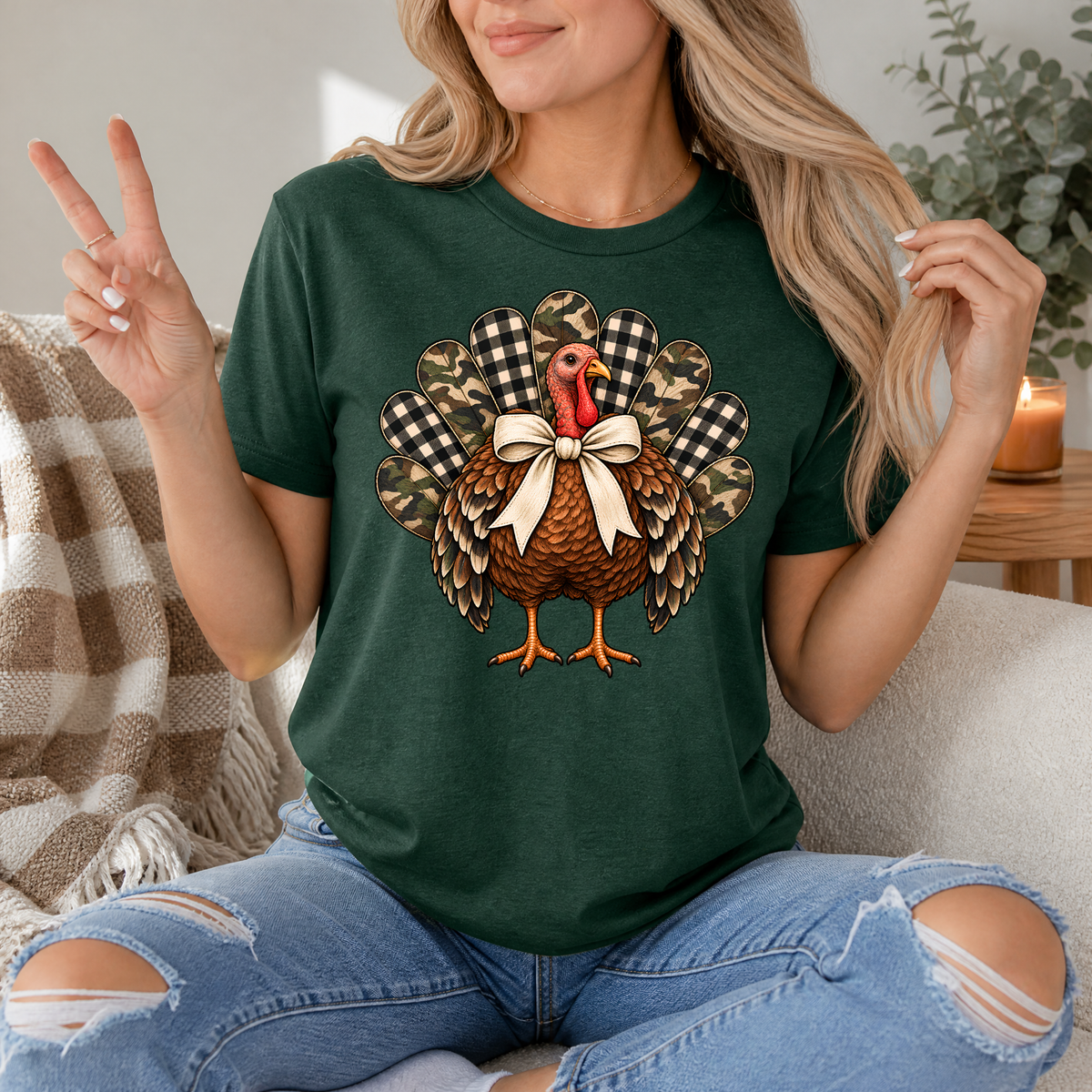 Camo Turkey Premium Graphic Tee