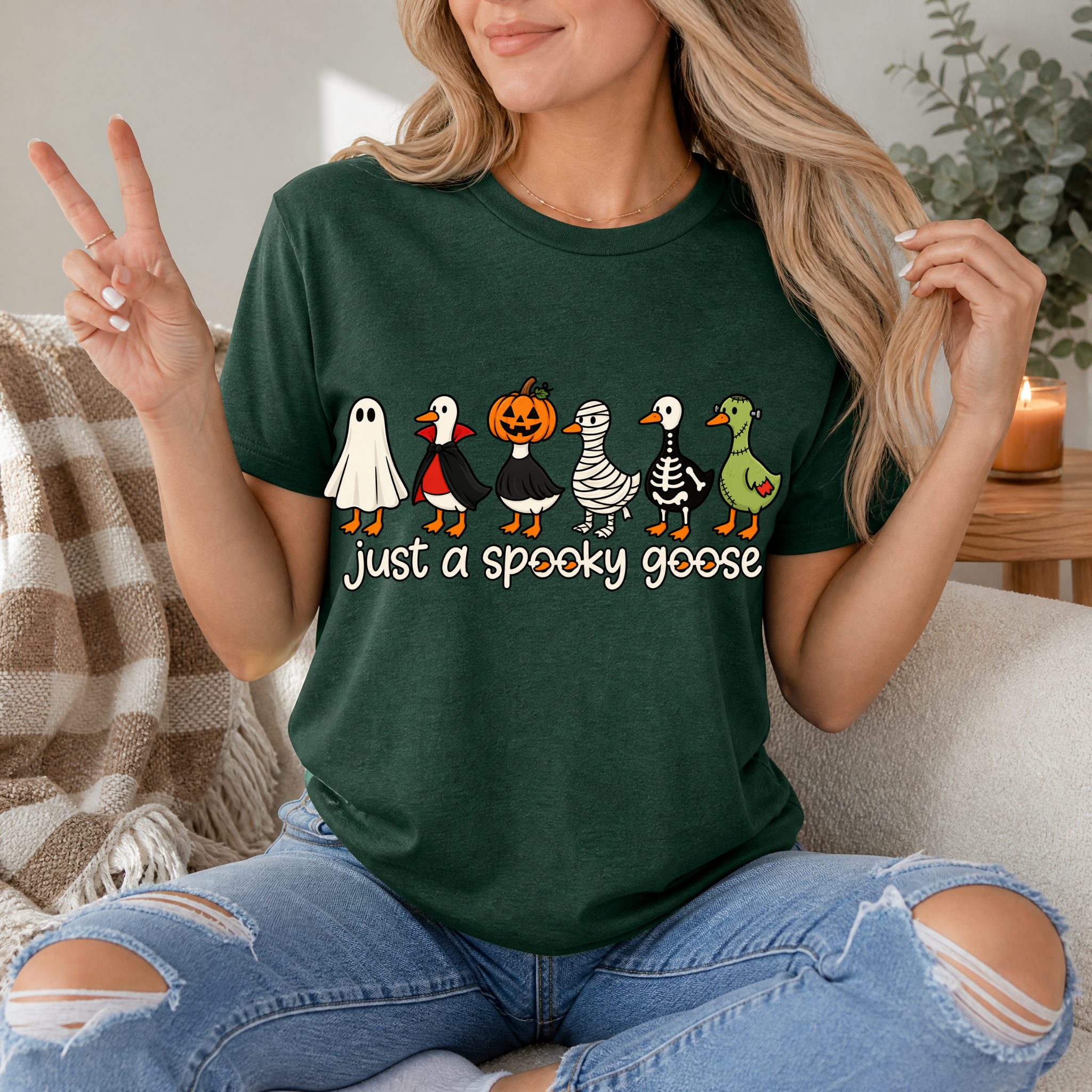 Spooky Goose x6 Premium Graphic Tee