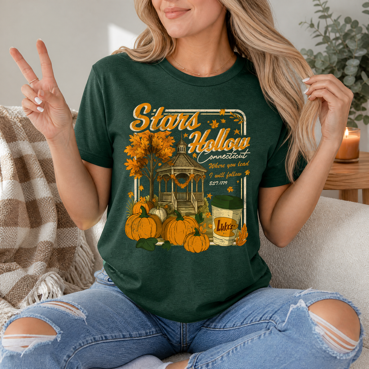 Stars Hollow Fall Premium Graphic Tee