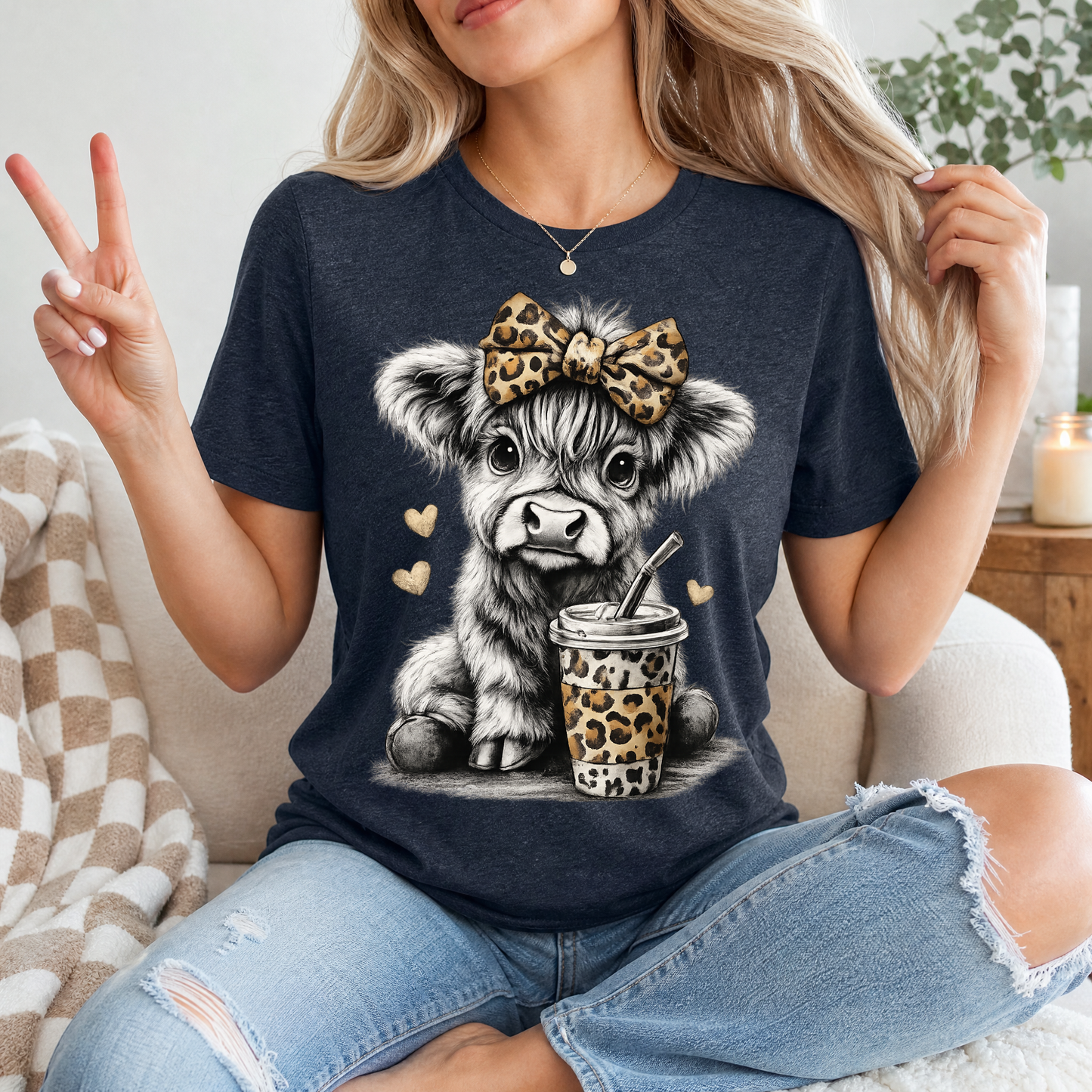 Leopard Highland Premium Graphic Tee