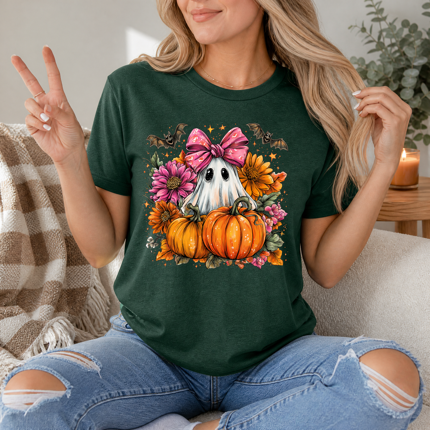 Pumpkin Patch Boo Premium Graphic Tee
