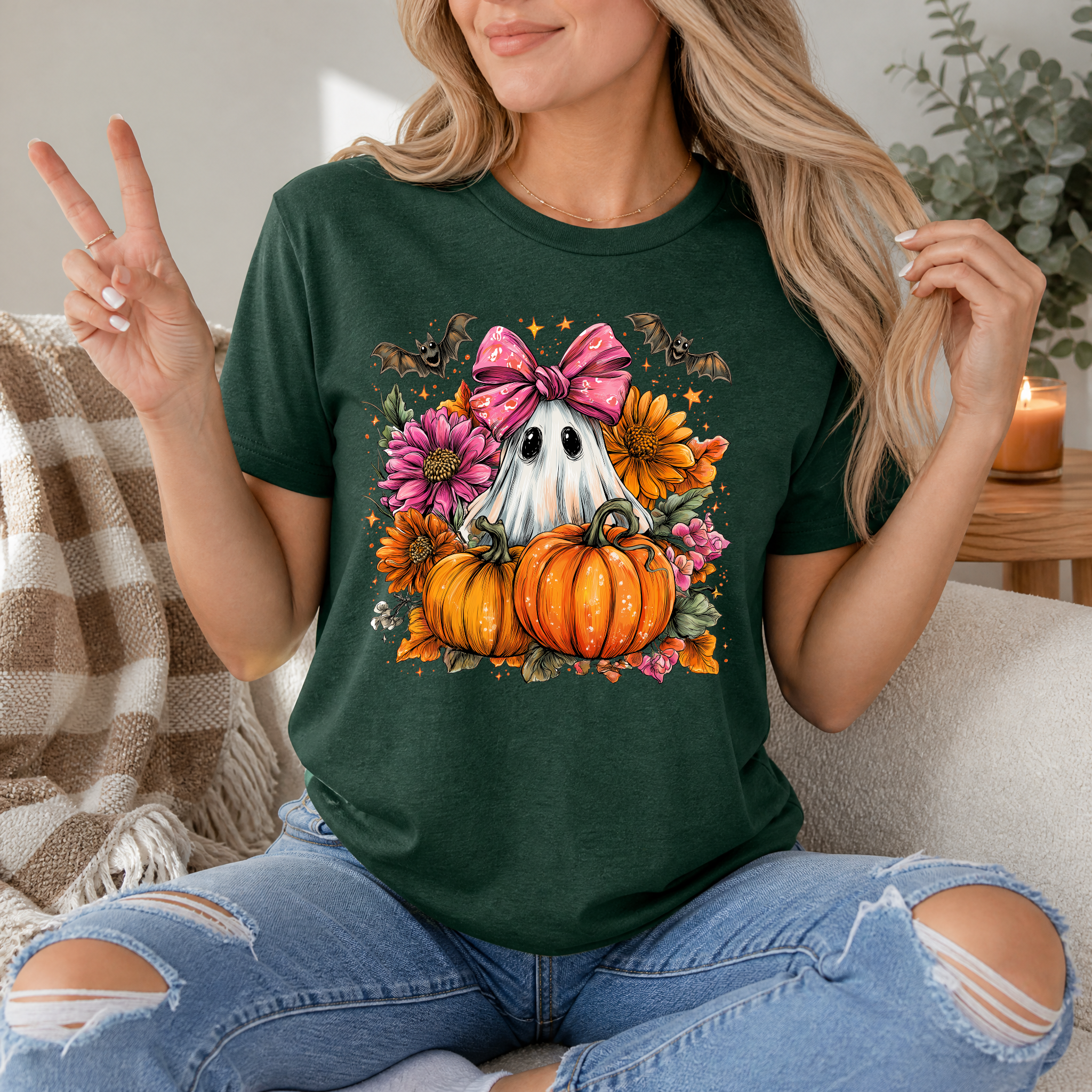 Pumpkin Patch Boo Premium Graphic Tee