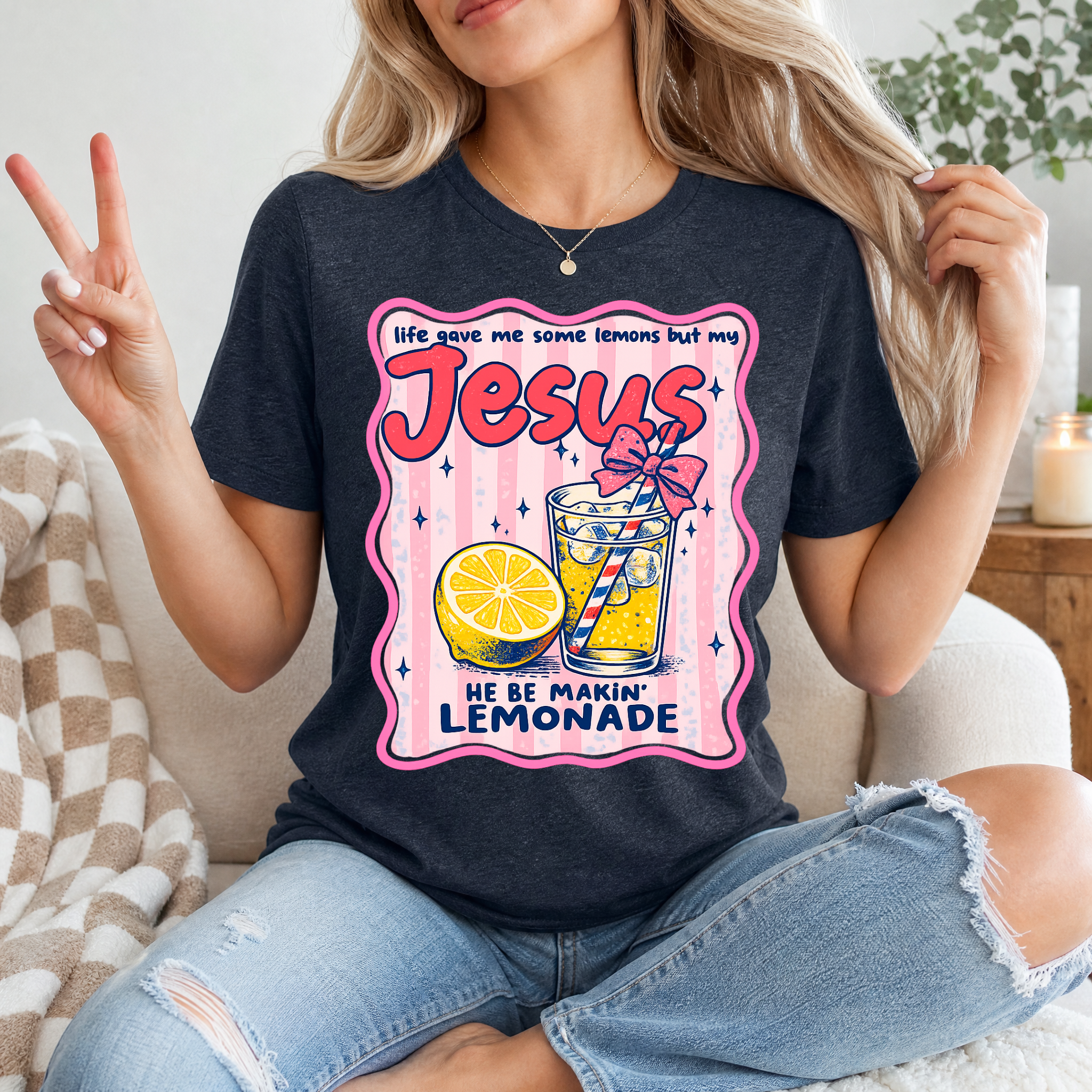 He Be Making Lemonade Premium Graphic Tee
