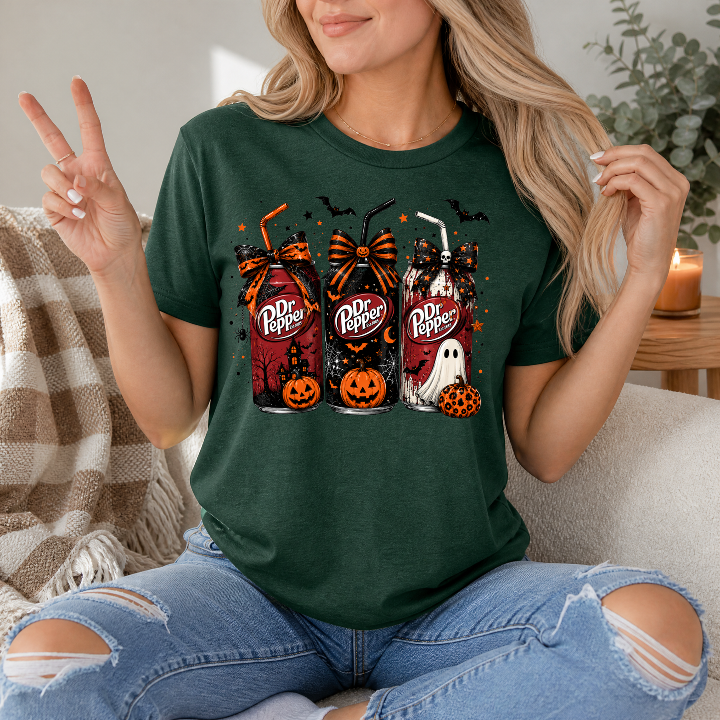 Halloween Soda Can Premium Graphic Tee
