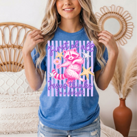 Jesus Thinks I'm a Delight Pink Raccoon Graphic Tee