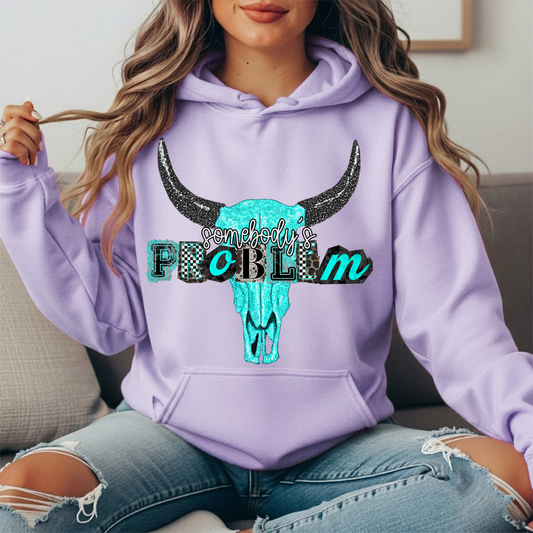 Somebody's Problem Longhorn Premium Hoodie Sweatshirt