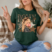 Dolly Bubblegum & Leopard Bow Vintage Graphic Tee