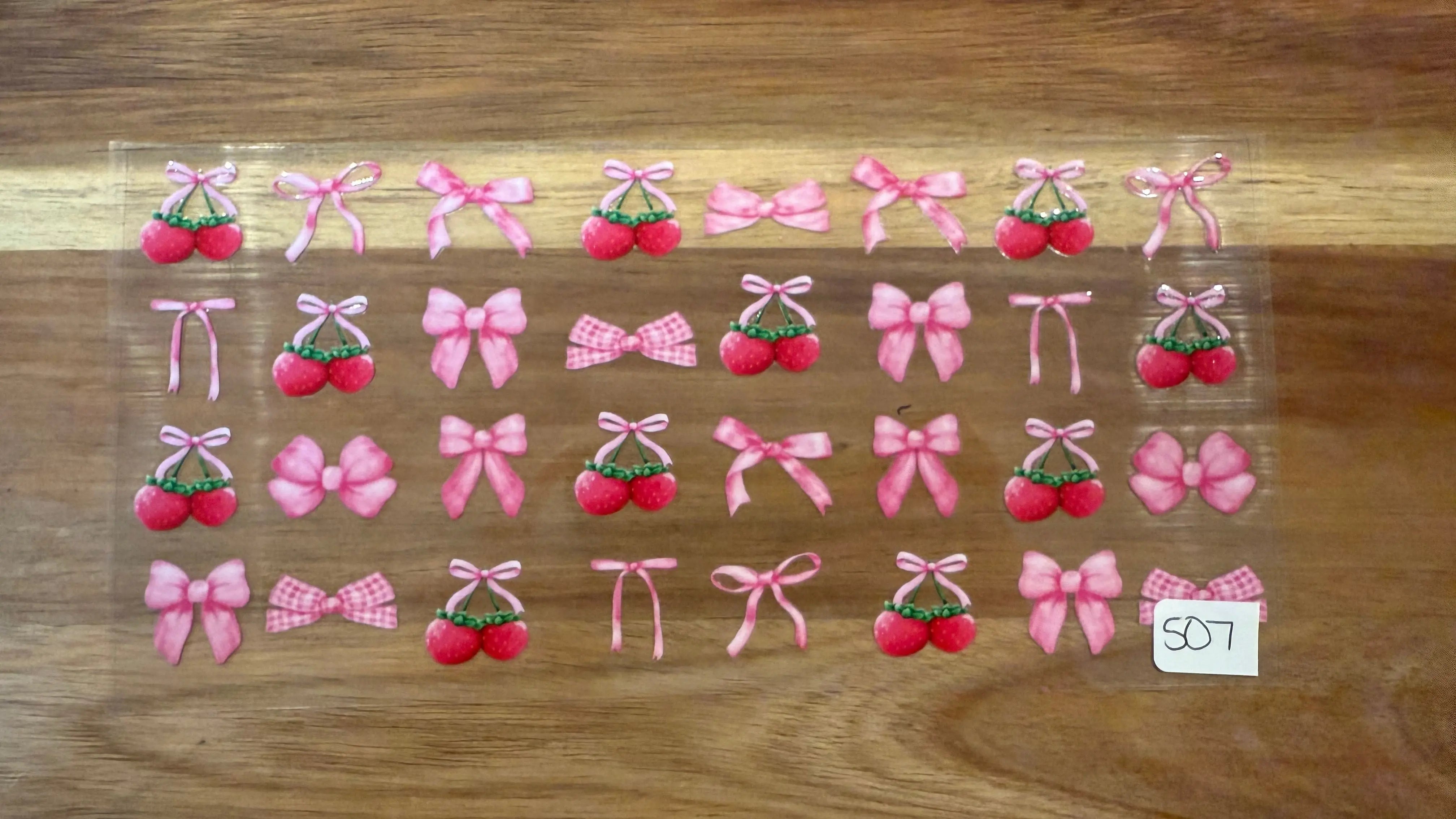 #507 Strawberry bows K's Krafty Barn