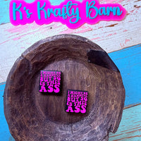 Silicone Focal Bead- I may be a handful but so is this a** K's Krafty Barn