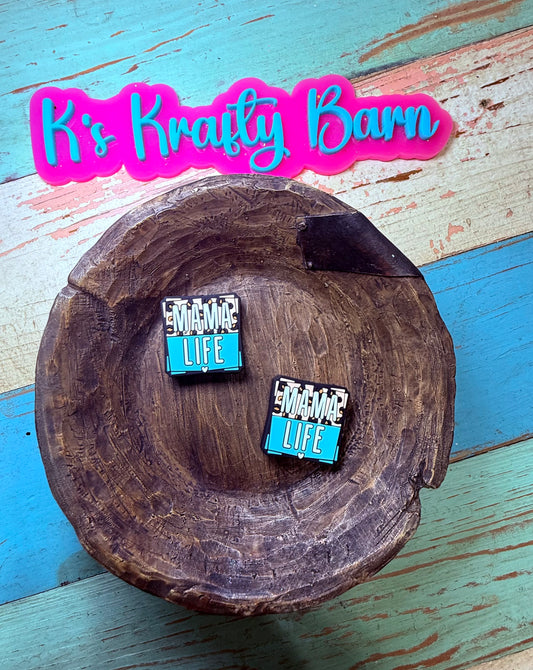 Wholesale Silicone Focal Bead- Leopard Mama Life