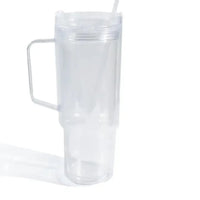 40oz Plastic Snowglobe Custom UV DTF Wrapped Tumbler K's Crafty Vibes Co.