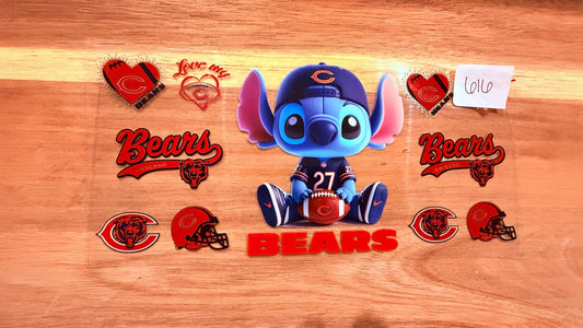 #616 Bears Football K's Krafty Barn