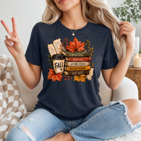 Fall & Bookish Cozy Premium Graphic Tee