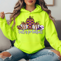 LSU Fall Is for Football Pumpkin Graphic Hoodie