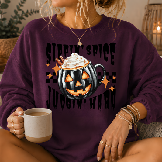 Sippin' Spice Premium Crewneck Sweatshirt