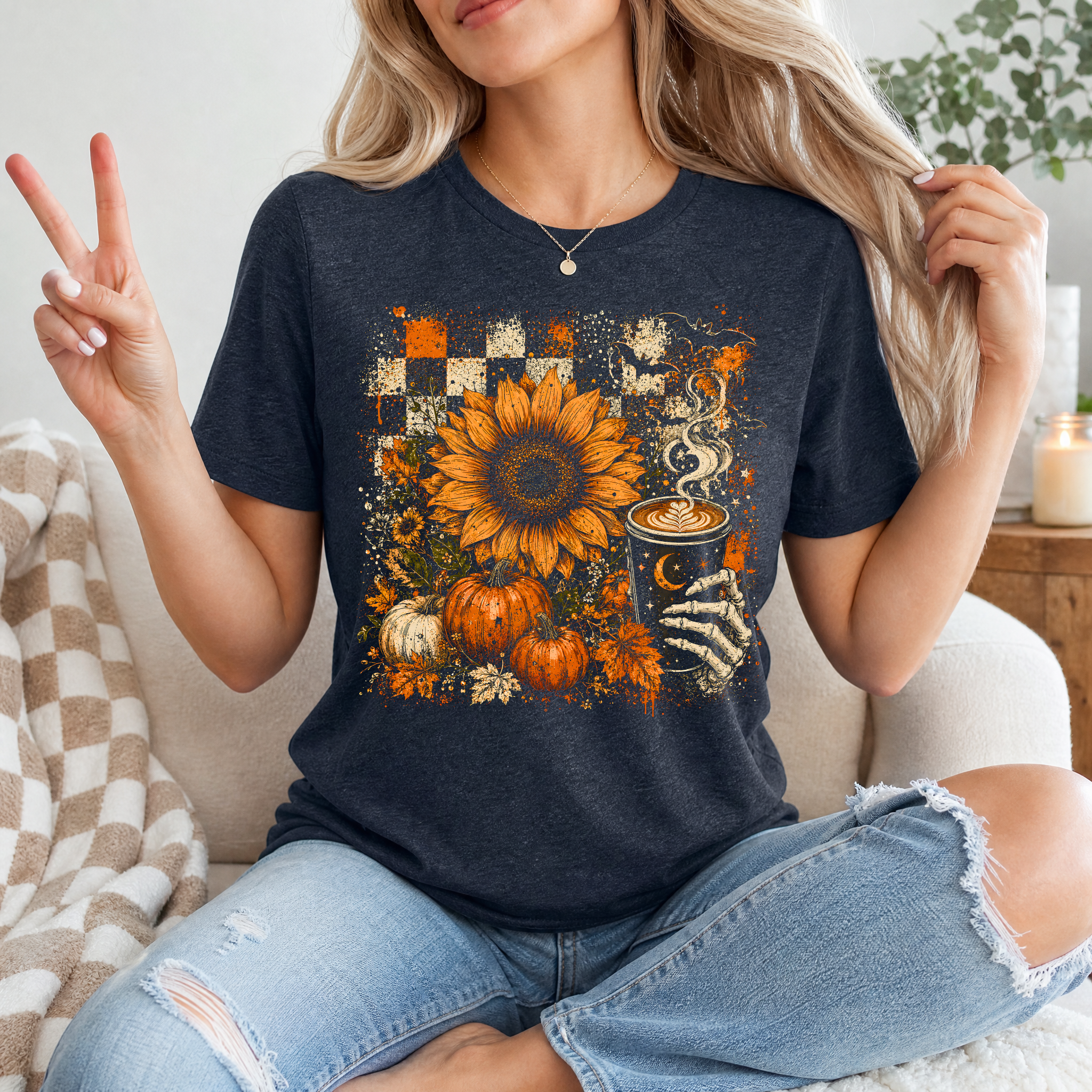 Skeleton Coffee Premium Graphic Tee
