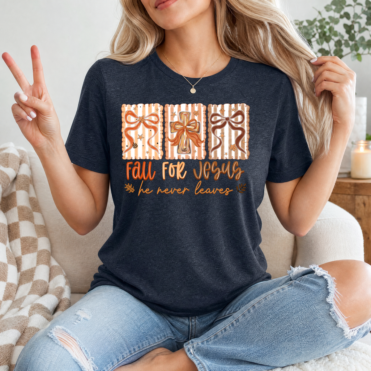 Fall for Jesus Premium Graphic Tee