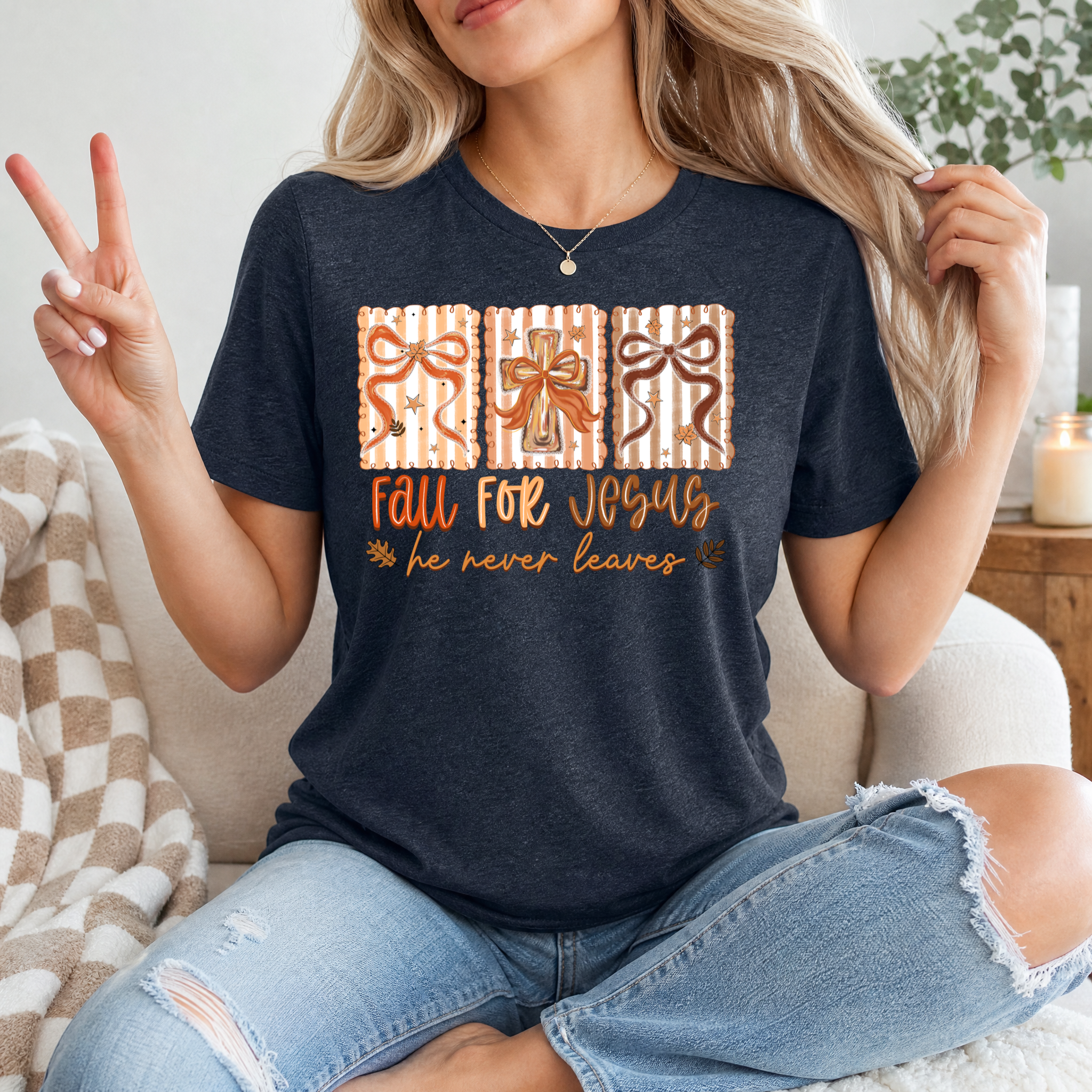 Fall for Jesus Premium Graphic Tee