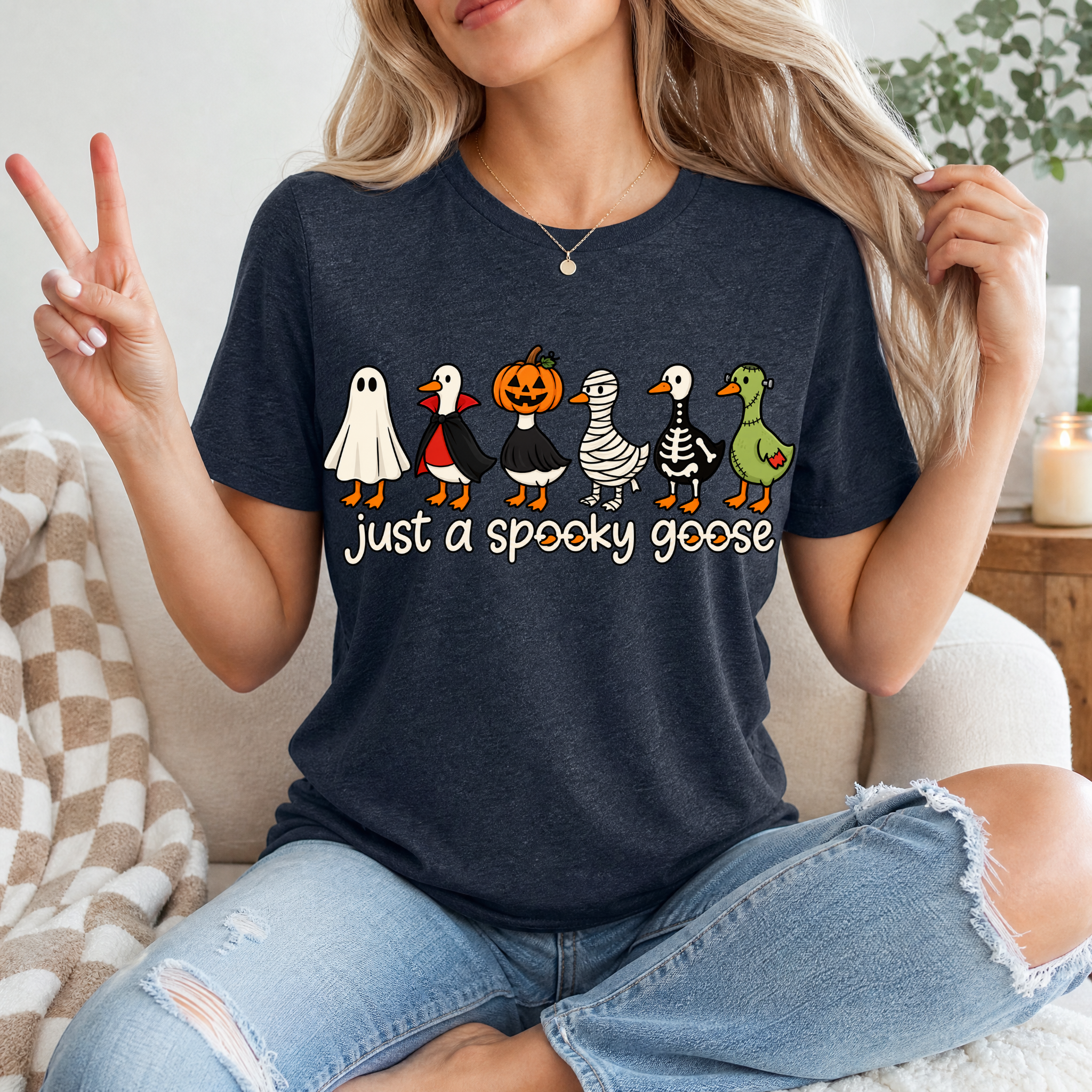 Spooky Goose x6 Premium Graphic Tee