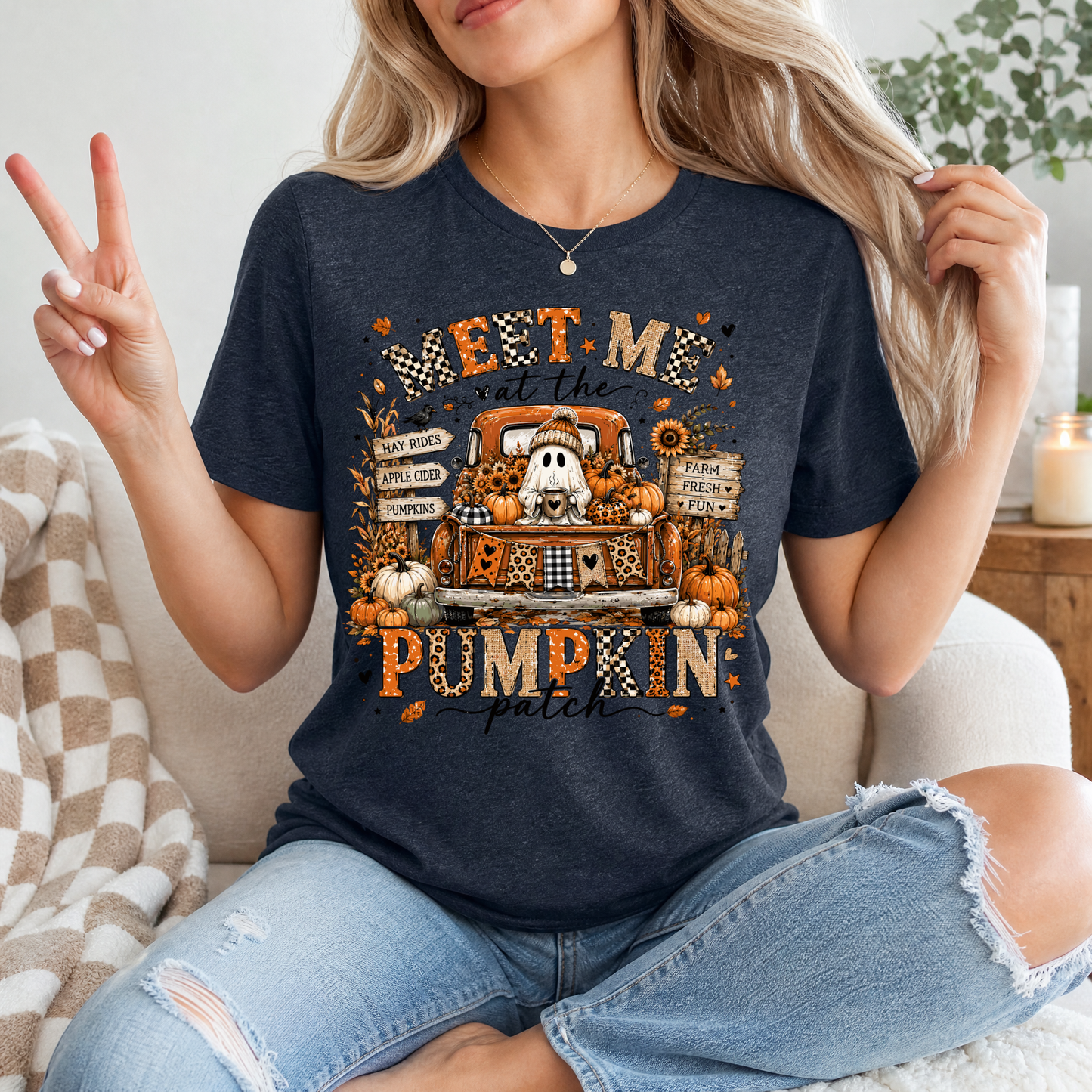 Pumpkin Patch Truck Premium Graphic Tee