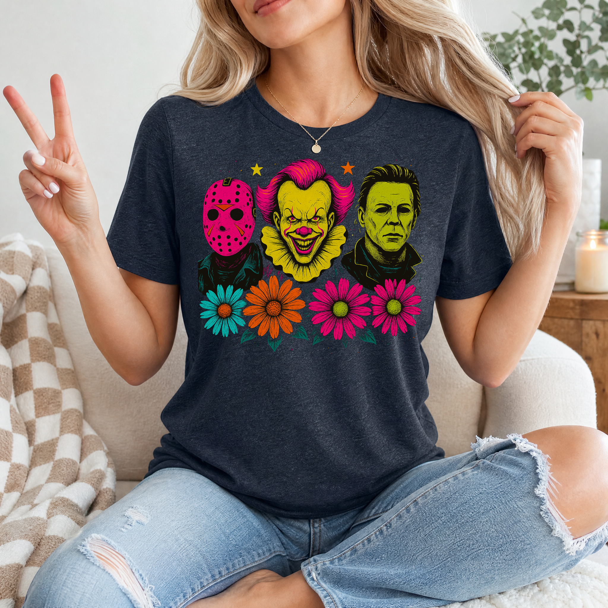 Neon Horror Premium Graphic Tee