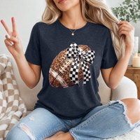 Leopard Painted Football Premium Graphic Tee