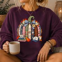 Gilmore Girls Inspired Bookish Pumpkin Crewneck Sweatshirt
