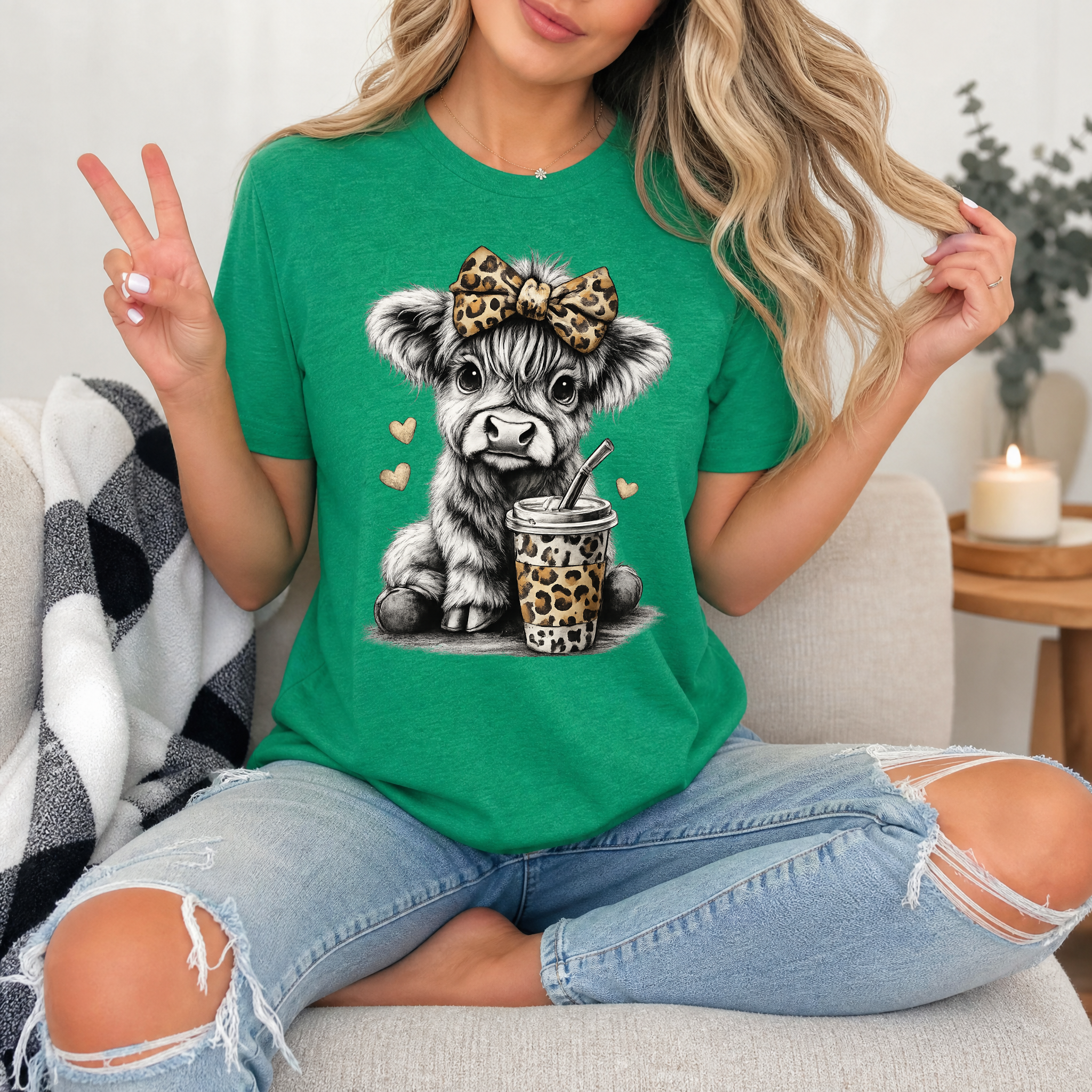 Leopard Highland Premium Graphic Tee