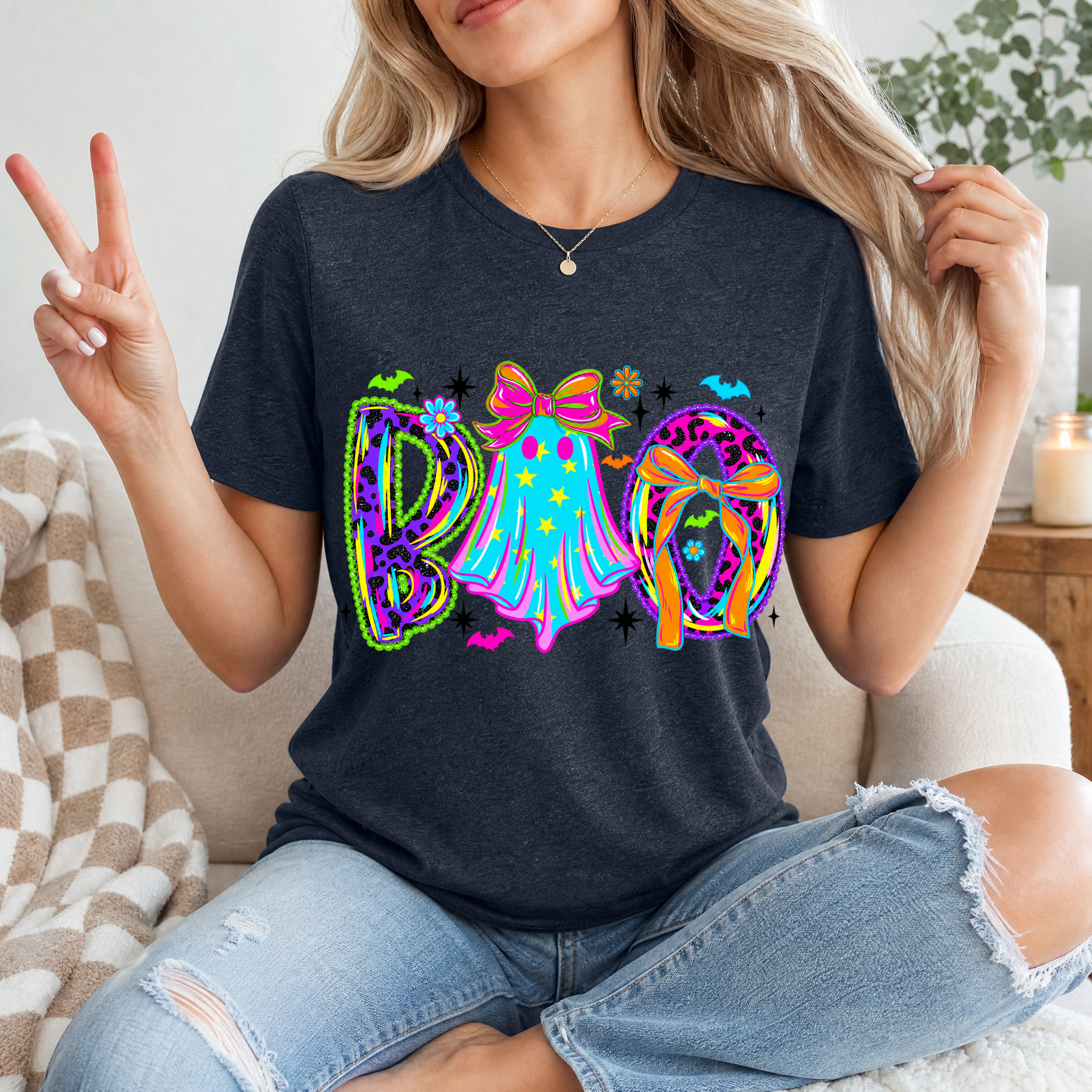 Neon BOO Premium Graphic Tee