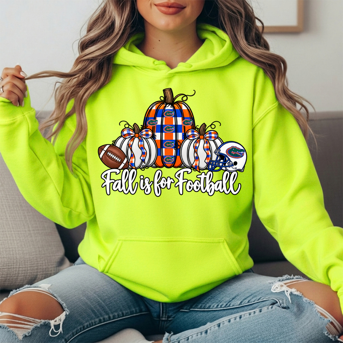 Florida Gators Fall Is for Football Pumpkin Graphic Hoodie
