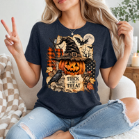 Trick or Treat Vintage Halloween Premium Graphic Tee