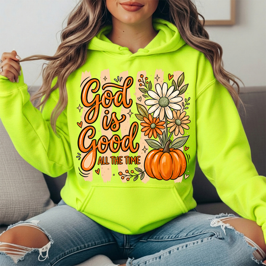God Is Good Pumpkin Premium Hoodie Sweatshirt
