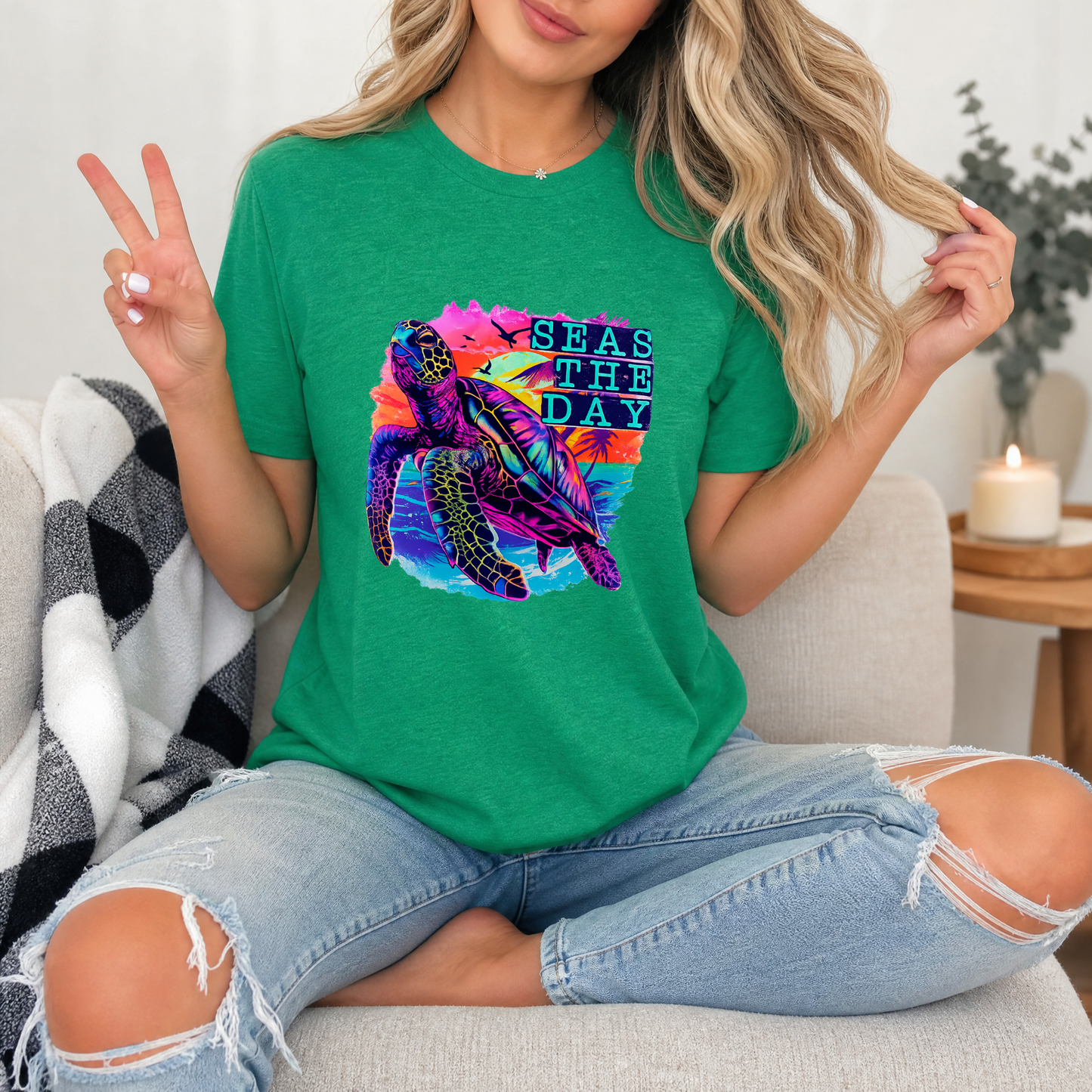 Seas The Day Premium Graphic Tee