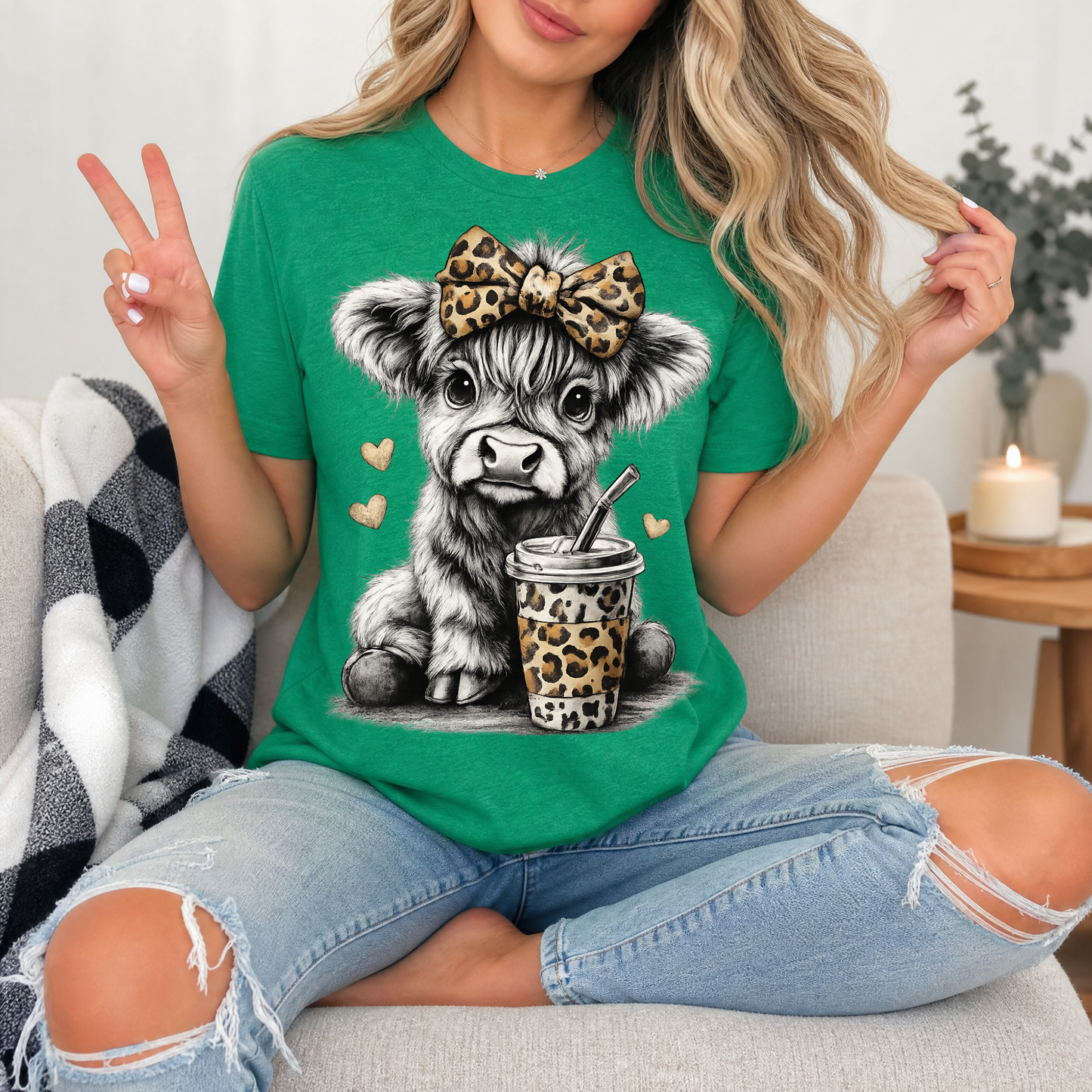 Leopard Highland Premium Graphic Tee