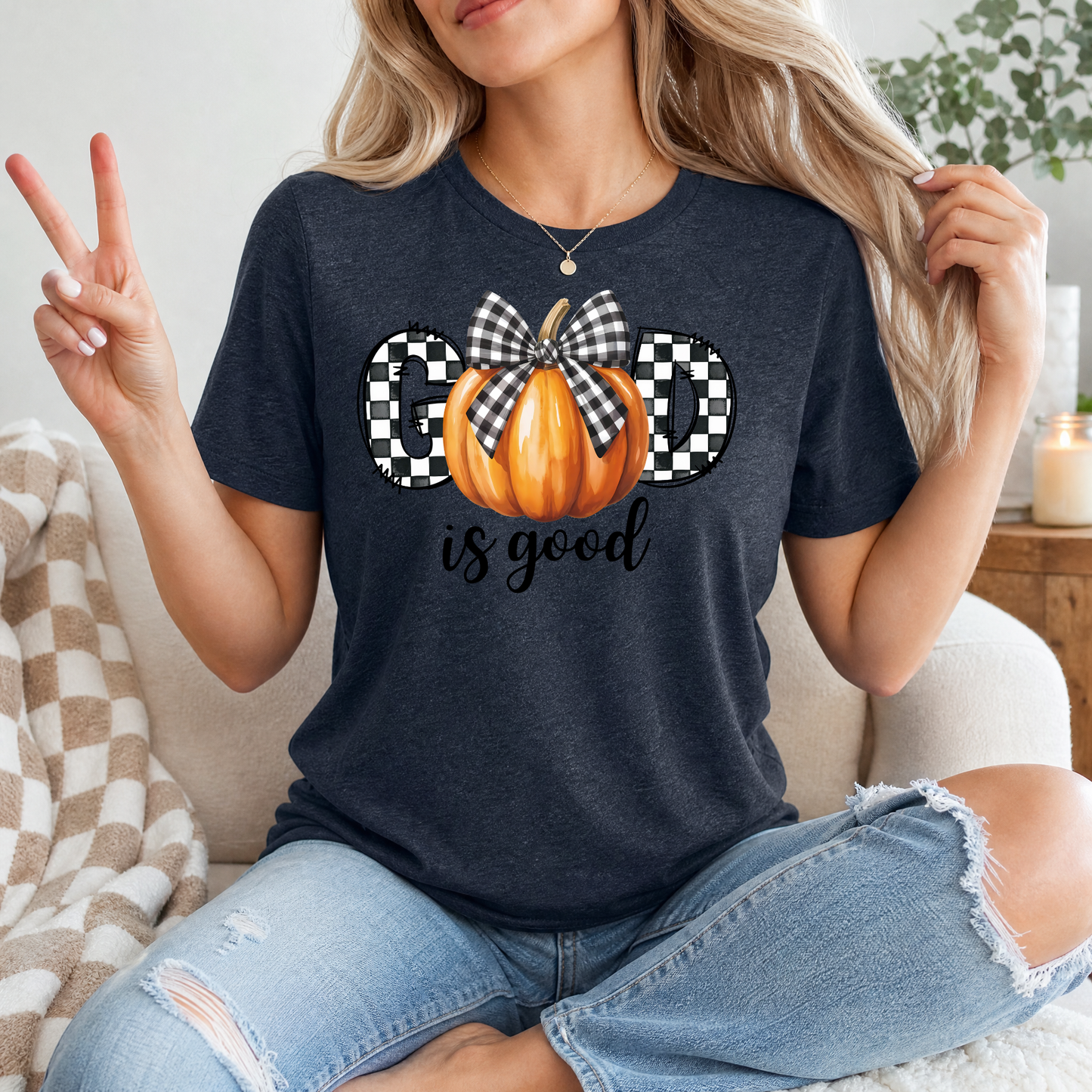 GOD is Good Pumpkin Premium Graphic Tee
