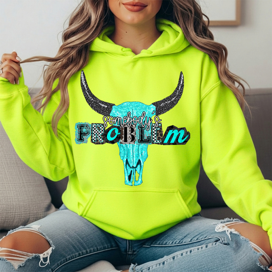 Somebody's Problem Longhorn Premium Hoodie Sweatshirt