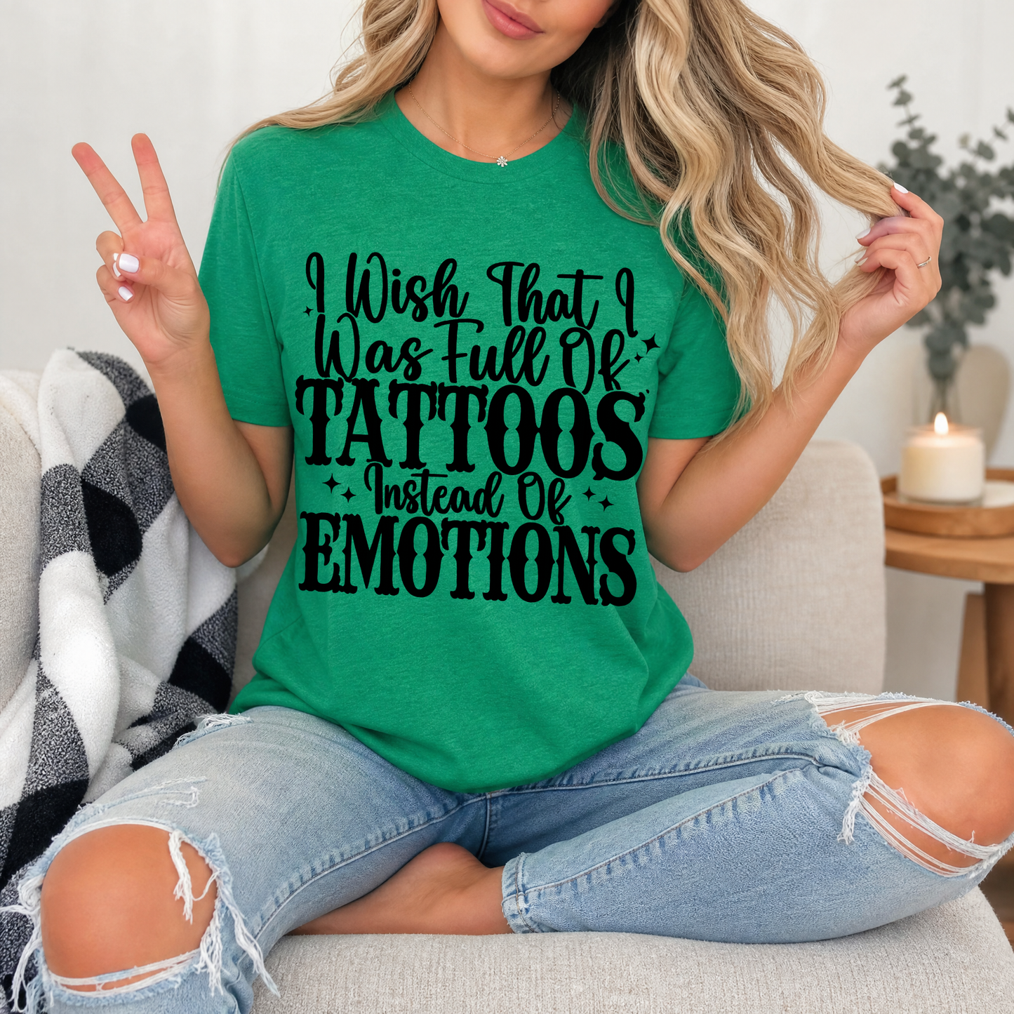 Tattoos Instead of Emotions Premium Graphic Tee