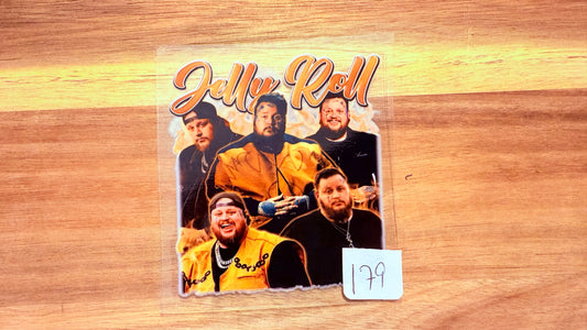 #179 Jelly Roll with yellow writing