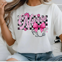 NURSE-pink and black K's Crafty Vibes Co.