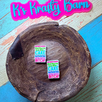 Silicone Focal Bead- MotherF****ers think they can have their cake K's Krafty Barn