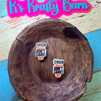 Silicone Focal Bead- Cheer hair don't care K's Krafty Barn