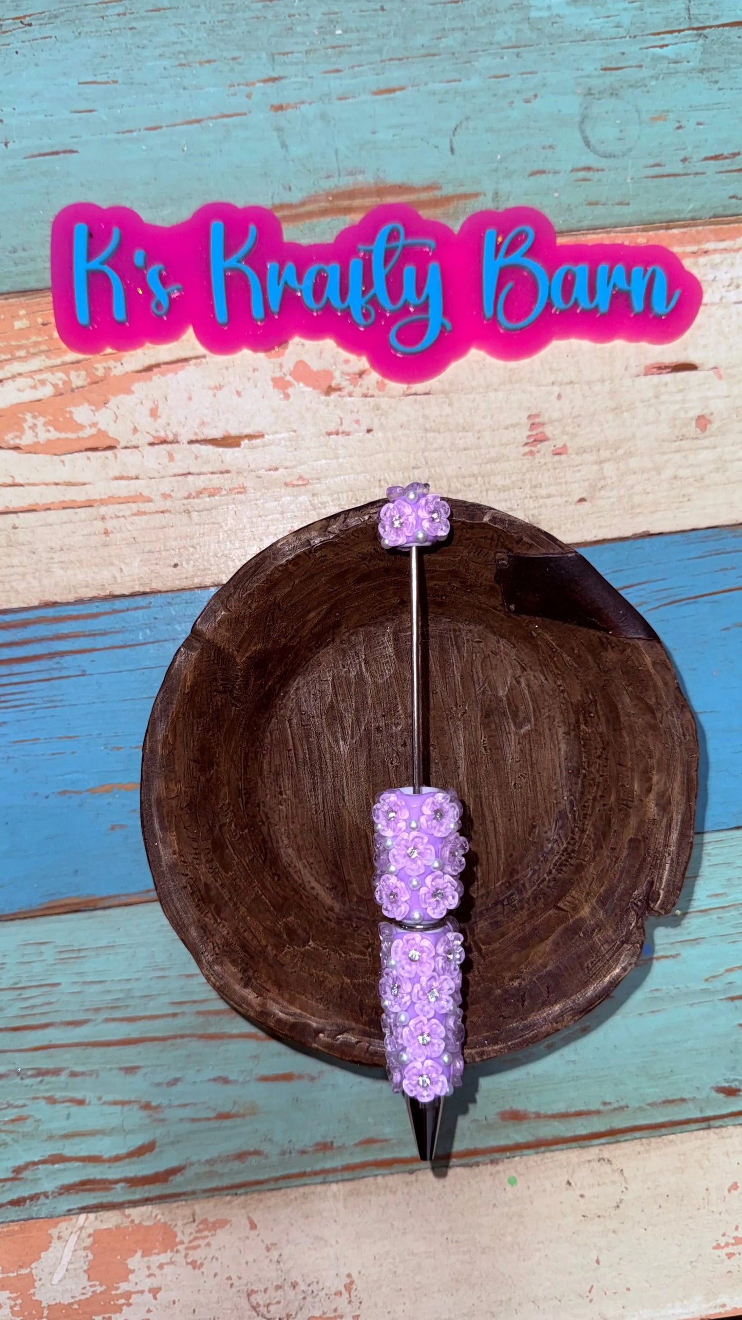 Beadable Pens-Rhinestone Super Blingy “Fancy” K's Krafty Barn