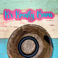 65mm Silicone Round Ring- solid colors K's Krafty Barn