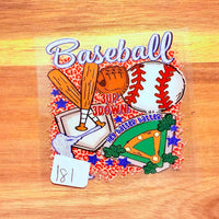#181 Baseball 3up 3 down K's Krafty Barn