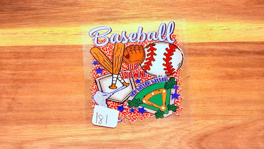 #181 Baseball 3up 3 down K's Krafty Barn